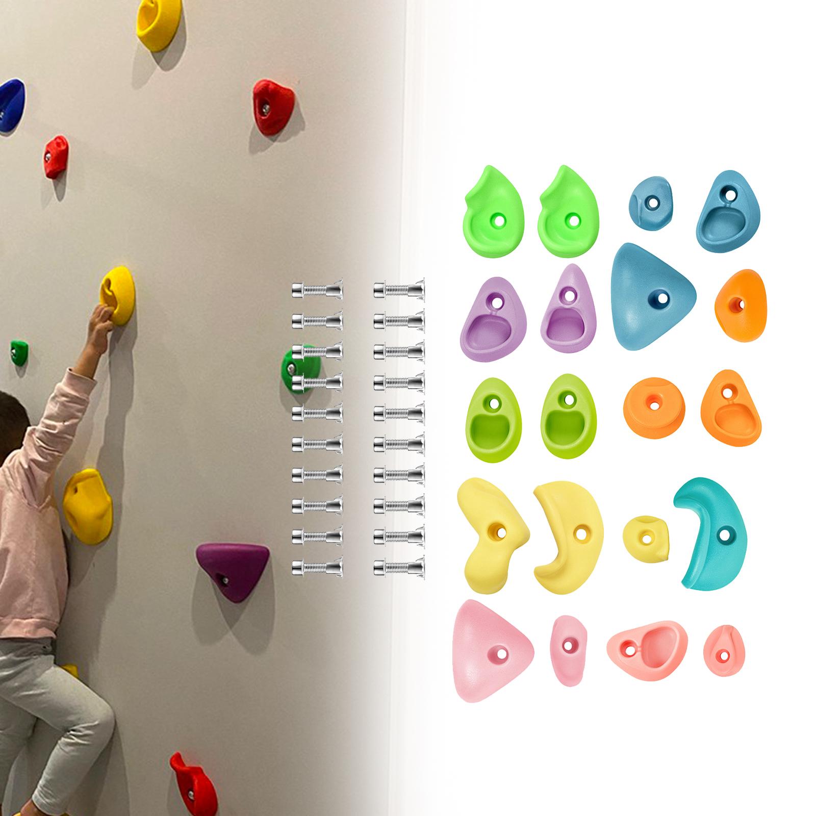 Kids Outdoor Climbing Wall - Rock Climbing Holds Anti Slip Climbing
