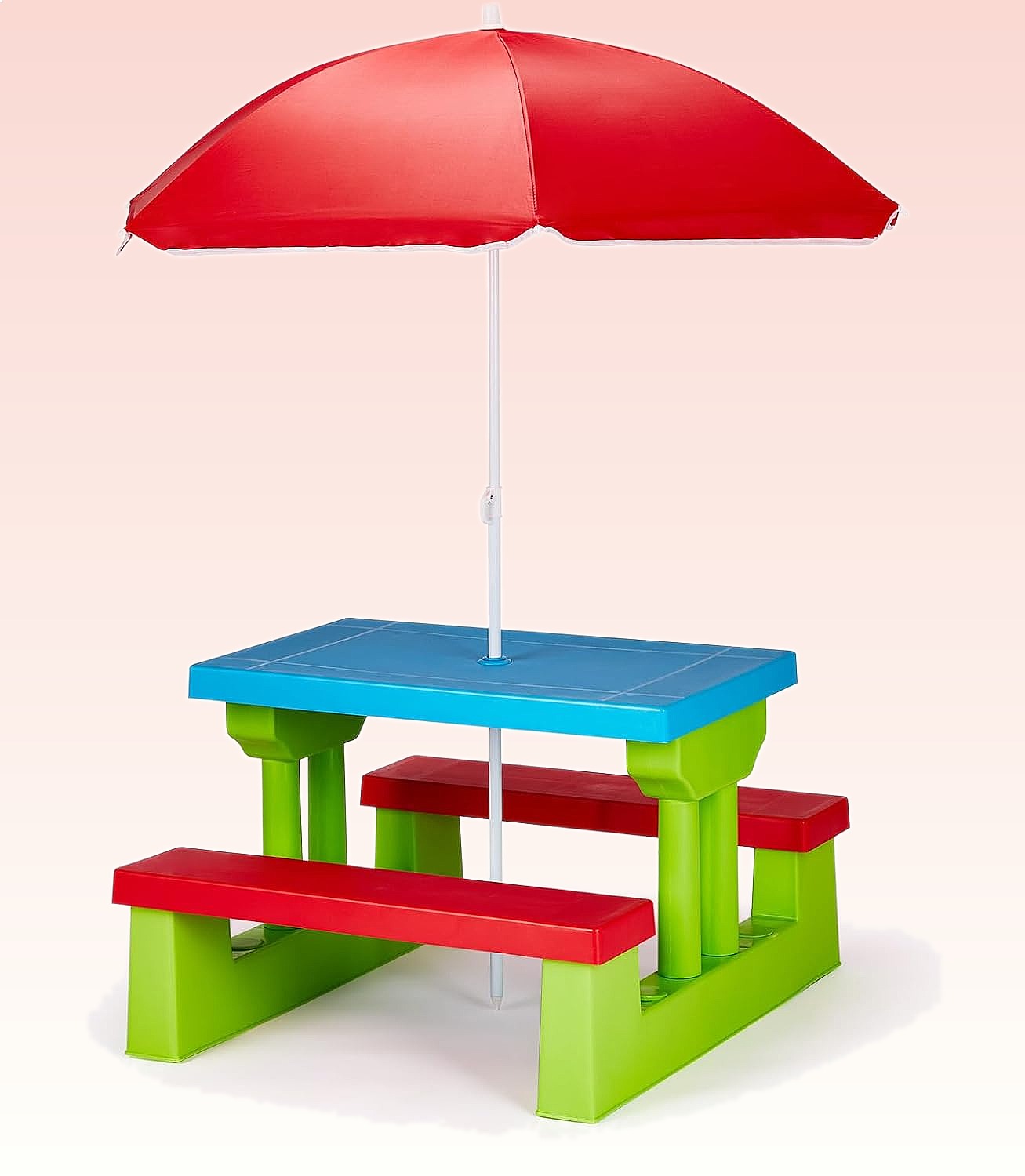 Kids Outdoor Table With Umbrella - JOYMOR Kids Picnic Table with Umbrella,
