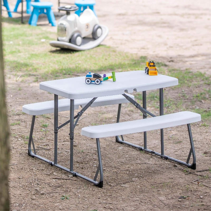 Kids Outdoor Dining Set - Kids Folding Picnic Table Outdoor Garden
