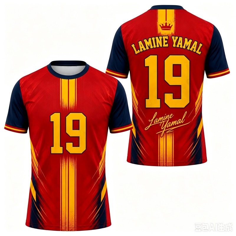 Kids Outdoor Fort - Unisex Spain Inspired No.19 Football Training