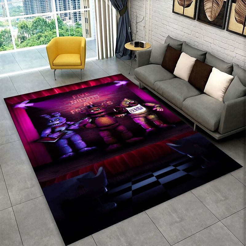 Kids Outdoor Area - Horror Game F-FNAF Freddy Non-Slip Area