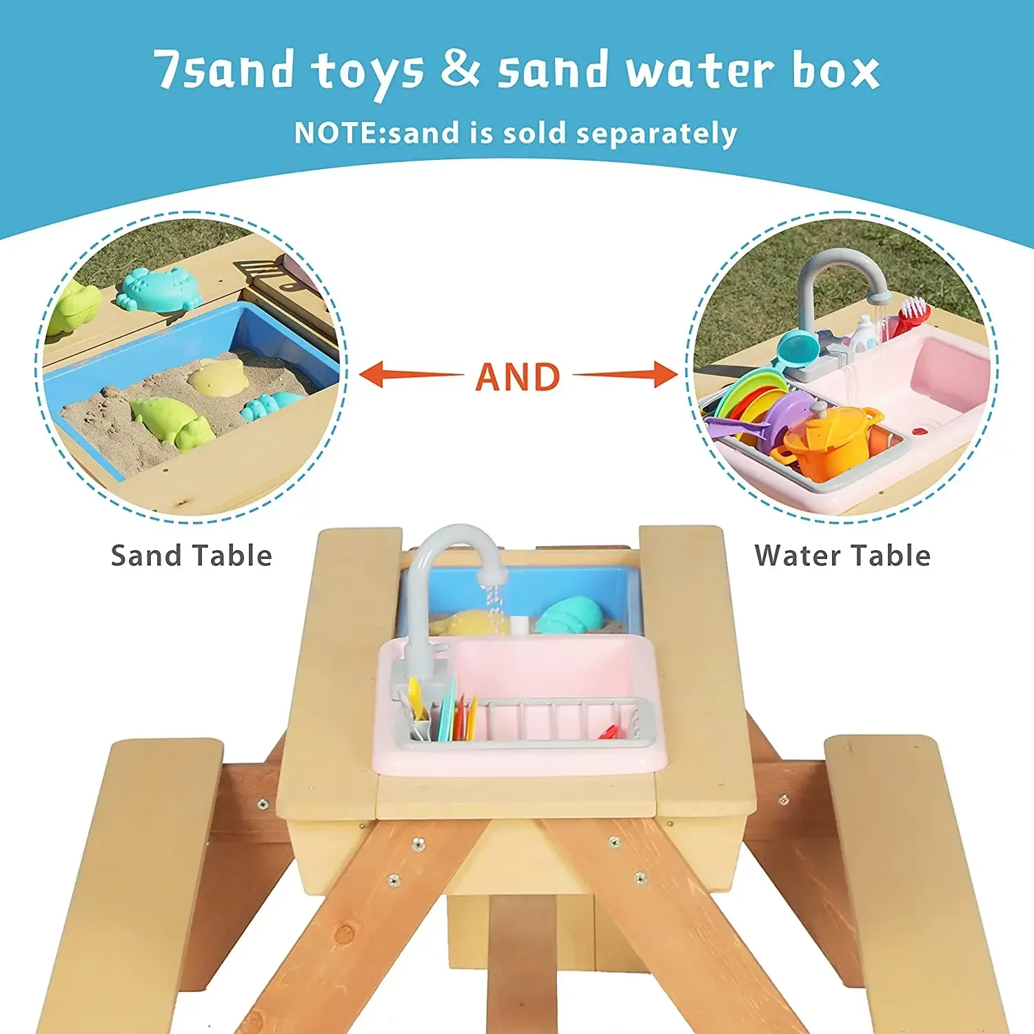 #Kids Picnic Table Outdoor Pat - огляд і ціна Kids Outdoor Dining Set