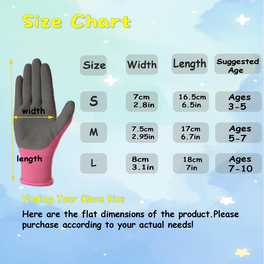 4 Pairs Kids' Gloves Latex Glo - огляд і ціна Kids Outdoor Gloves