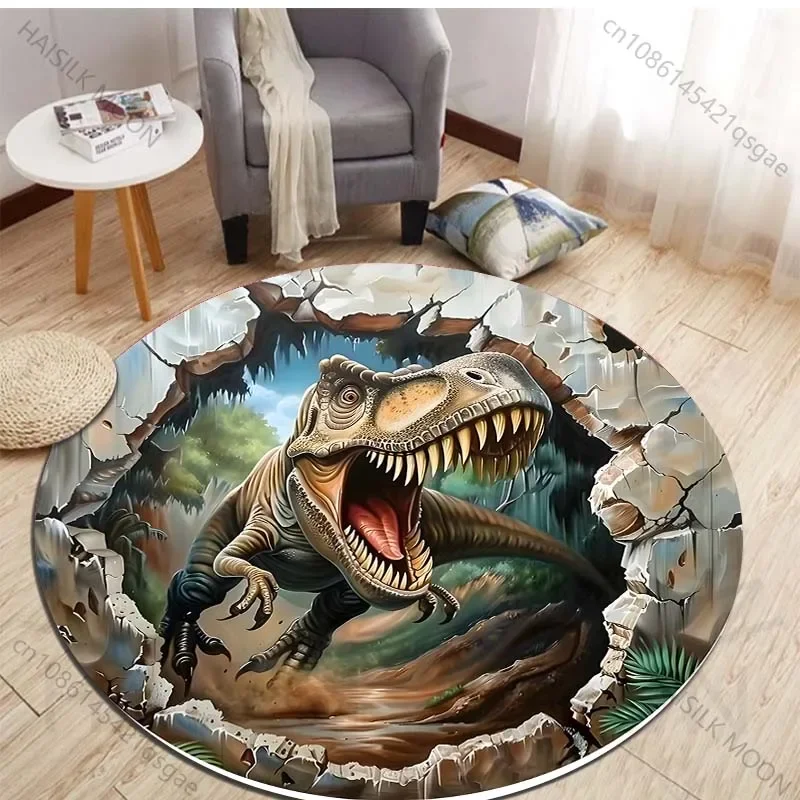 HD 3D Dinosaur Print Round Rug - огляд і ціна Kids Outdoor Area