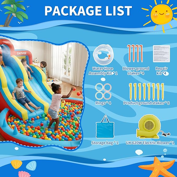 All-Season 8-in-1 Inflatable W - огляд і ціна Kids Outdoor Climbing Wall