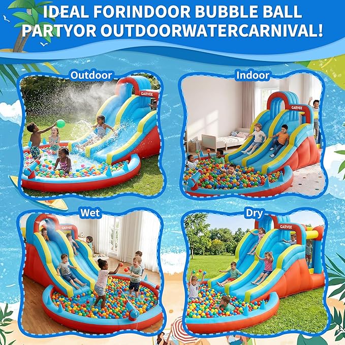 All-Season 8-in-1 Inflatable W - огляд і ціна Kids Outdoor Climbing Wall