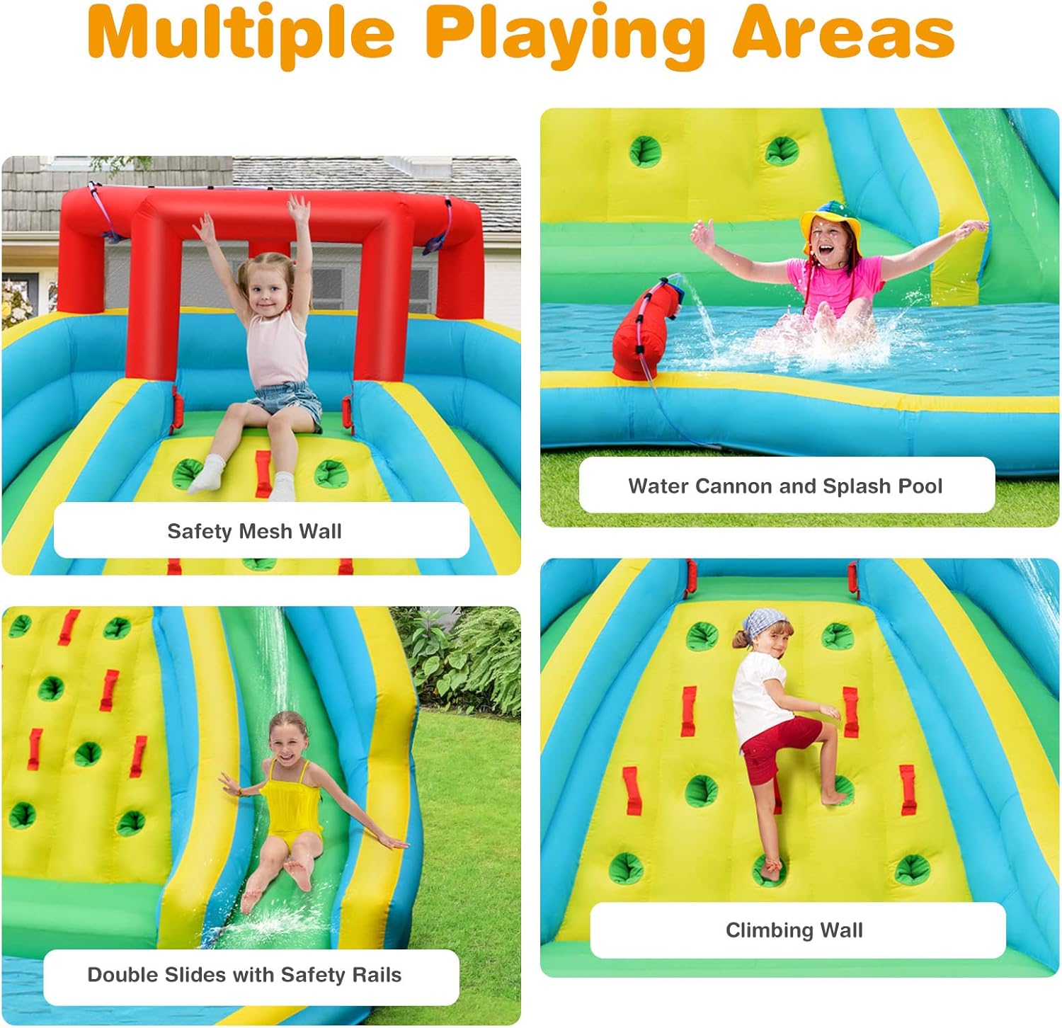 Giant Inflatable Water Slide f - огляд і ціна Kids Outdoor Climbing Wall