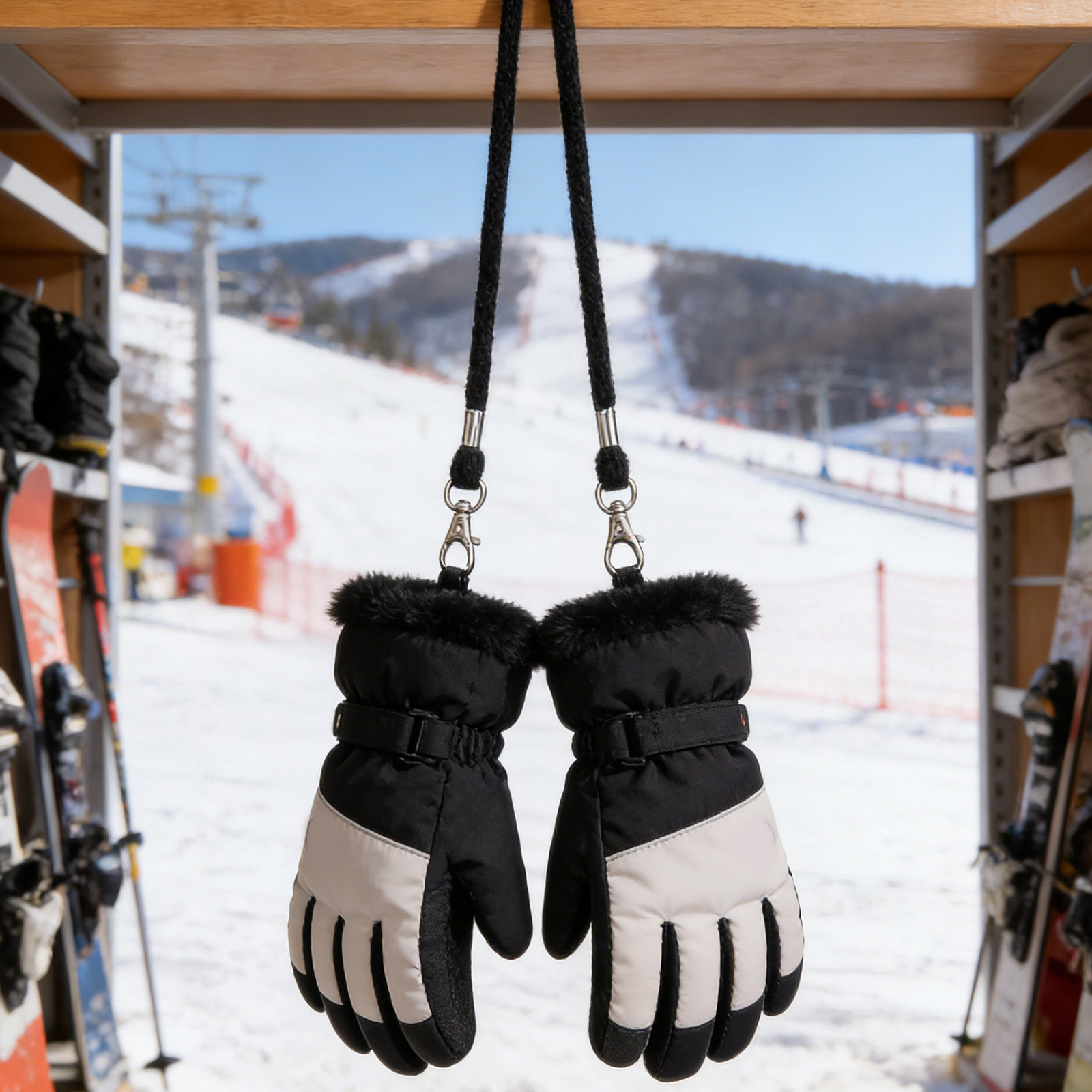4Pcs Kids Ski Glove Straps Adj - огляд і ціна Kids Outdoor Gloves