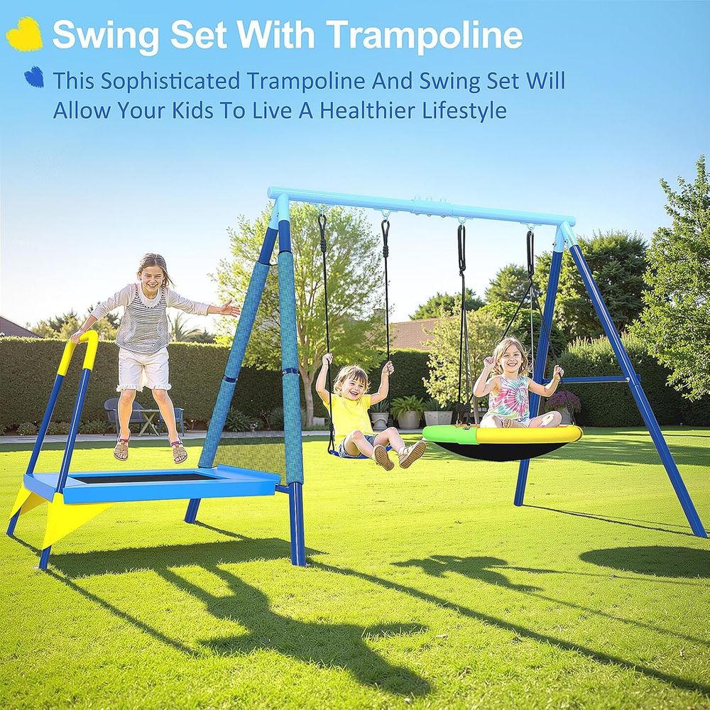 3-in-1 Kids Swing t with Tpoli - огляд і ціна Kids Outdoor Zone