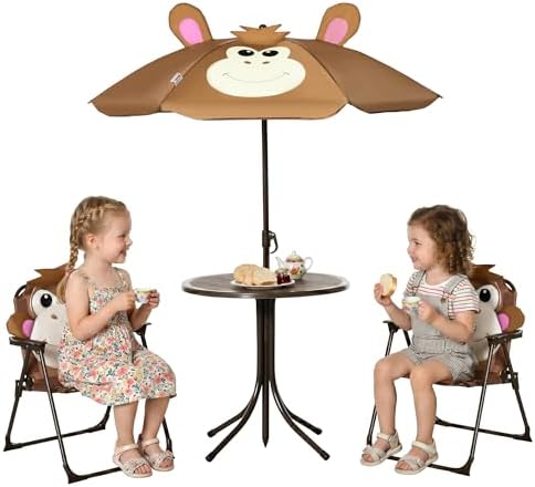 Kids Table and Chair Set Picni - огляд і ціна Kids Outdoor Table With Umbrella