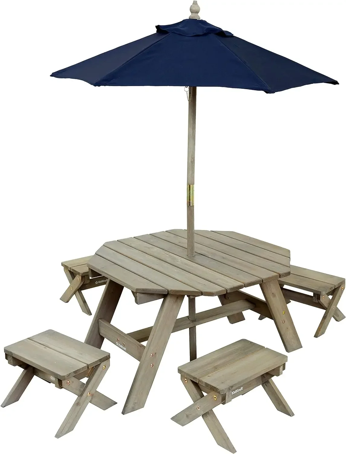 A Octagon Table Stools Umbrell - огляд і ціна Kids Outdoor Table With Umbrella