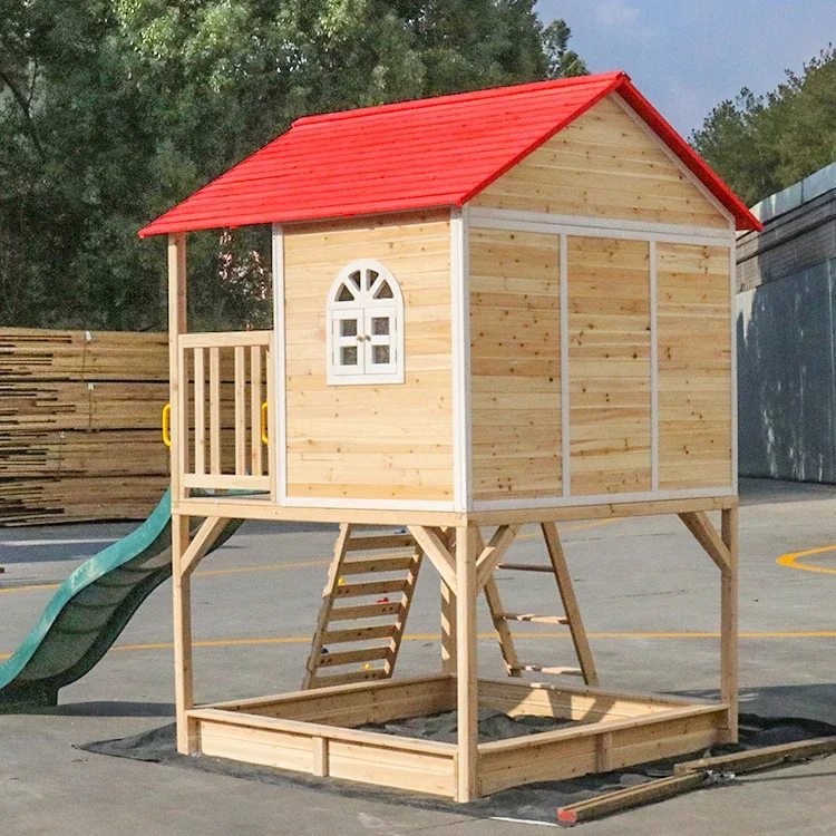 l Outdoor Wood Playground Play - огляд і ціна Kids Outdoor Cubby House