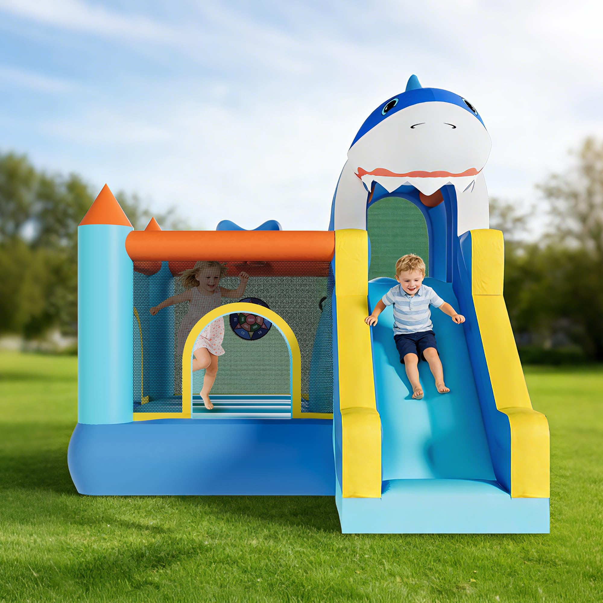 Inflatable Bounce House With S - огляд і ціна Kids Outdoor Climbing Wall