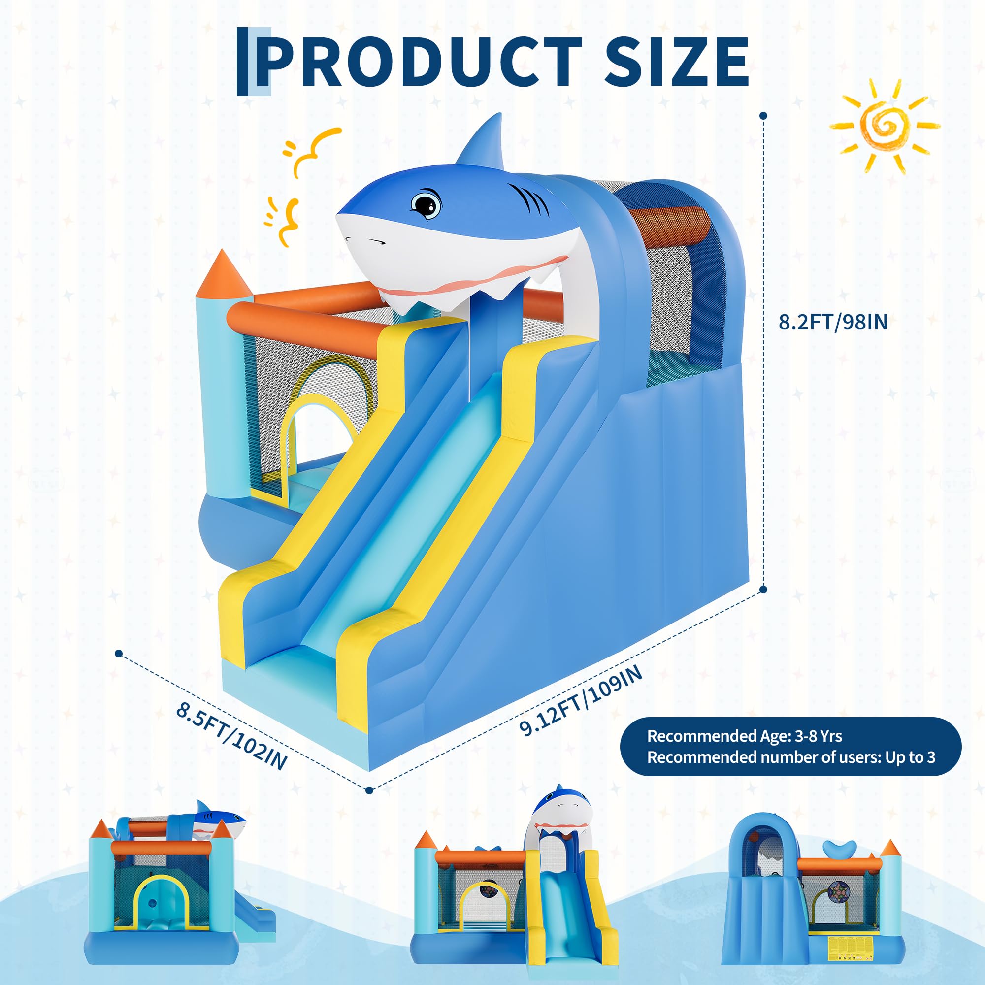 Inflatable Bounce House With S - огляд і ціна Kids Outdoor Climbing Wall