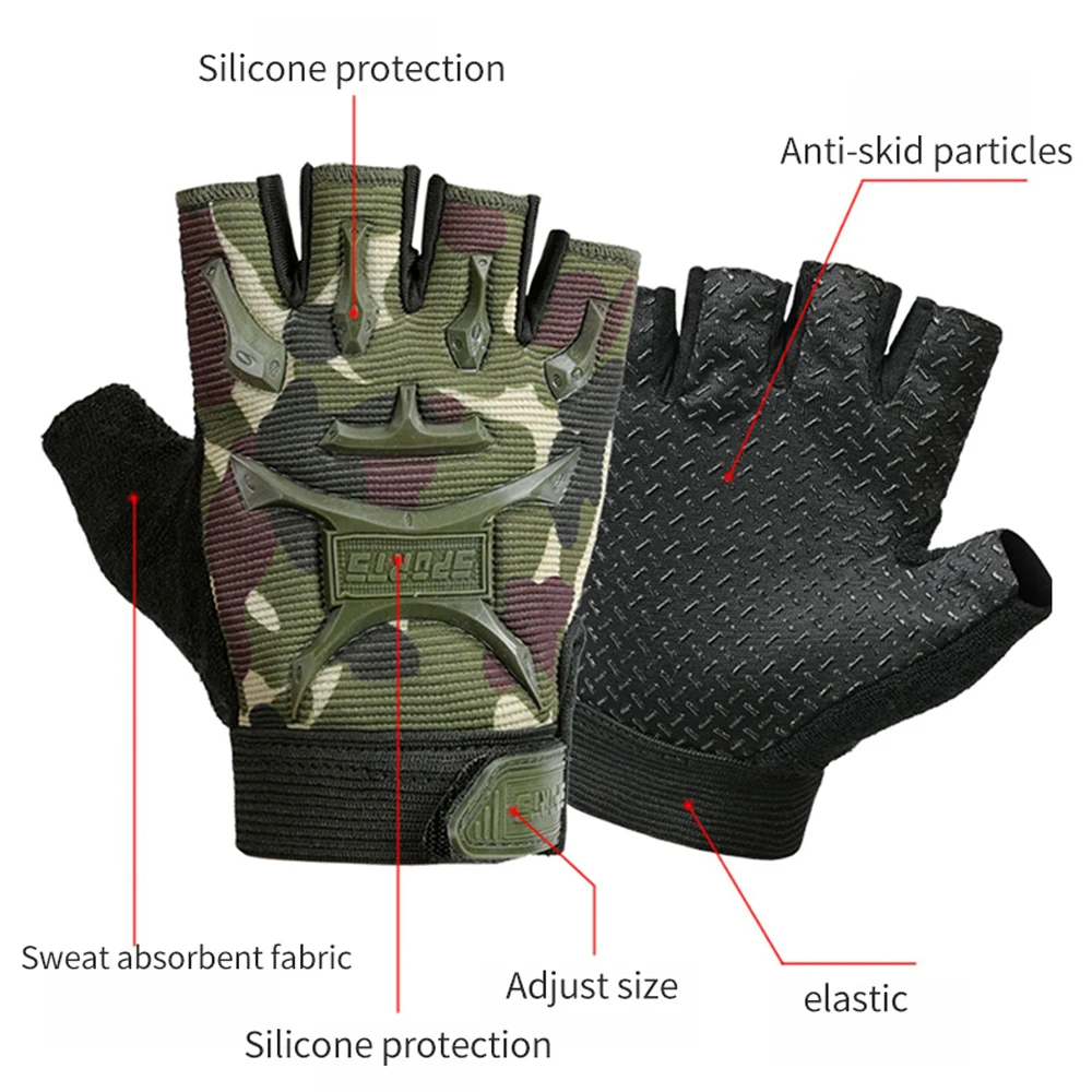 1Pair Kids Tactical Fingerless - огляд і ціна Kids Outdoor Gloves