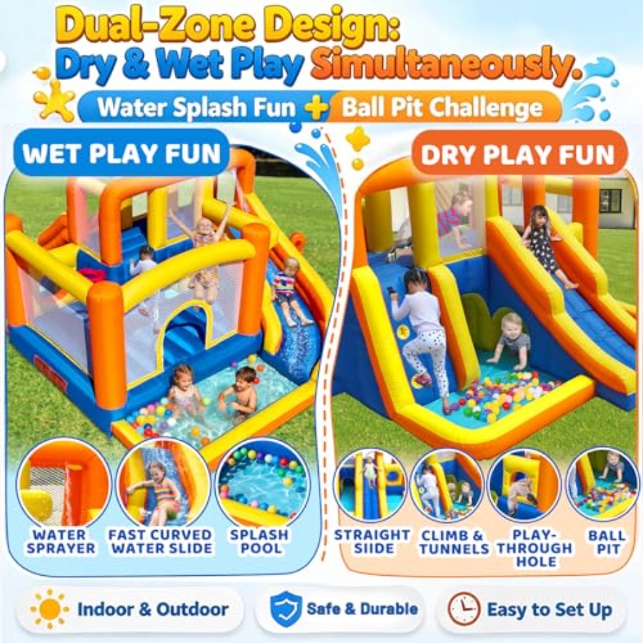 Outdoor bounce house water sli - огляд і ціна Kids Outdoor Zone